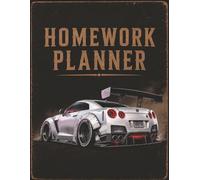 CAR-THEMED HOMEWORK PLANNER: Undated Assignment Tracker Notebook for Elementary, Middle School, High School, and College Students | Simple Layout for ... Tasks, Including ADHD-Friendly Planning
