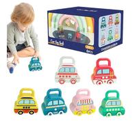 Car-Themed Learning Locks And Keys - Lock And Key Toys For Kids, Educational Vehicles | Math sharpens Learning Toy, Counting Numbers Set, Preschool Activities for Kids Aged 2-6 Years Old