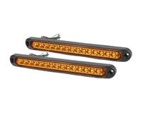 Car Third Brake Lights Universal 3rd Brake Tail Light 12V 24V For Pick-up Duty Truck ATV Tow Boad 15Leds Lamp(2pcs Yellow Light)