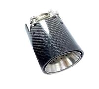 Car Throat 1 Pcs For M2 For M3 For M4 M135i M140 M235i M240i M335i M340i M435i M440i Glossy Carbon Exhaust Muffler Pipe Muffler Tips Muffler(IN 67 OUT 93MM)