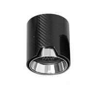 Car Throat 1 Piece Carbon Fiber Exhaust Tip For M2 F87 For M3 F80 For M4 F82 F83 Exhaust Tip ID 70mm Nozzle Tailpipe Muffler(1 PCS Silver)