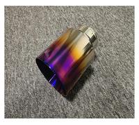 Car Throat 1 Piece Large Displacement Vehicles Off-Road Vehicle Titanium Alloy Exhaust Tips Muffler Nozzles Pipe Car Accessories Exhaust Tip(IN 54 OUT 130 mm)