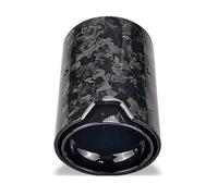 Car Throat 1piece Forged Carbon Fiber Black Muffler Tip Exhaust Pipe Nozzle For Bmw F87 For M2 For M3 F80 For M4 F82 F83 Muffler(Inlet 60mm)