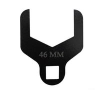 Car Timing Belt Tension Spanner 41mm/46mm Water Pump Wrench with Open End Anti Slip Grip and 1/2 Square Drive for Efficient Timing Pump Work (46mm)