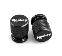 Car Tire Air Caps Cover For Monkey Z125 Z50 Z50j Metal Tire Valve Cap Stem Cover Plug Custom Motorcycle Accessories(Black)