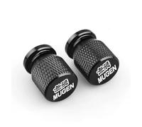 Car Tire Air Caps Cover For Mugen Civic Accord 7 Type R FN2 FK8 Fit Jazz RS CRX Motorcycle Dust Cover CNC Aluminum Tyre Valve Cap(Black)