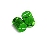 Car Tire Air Caps Cover For Mugen Power Civic Accord CRV Fit Jazz Aluminum Alloy Tire Valve Air Port Stem Cover Caps(Green)