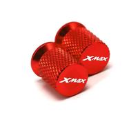Car Tire Air Caps Cover For N-MAX 155 NMAX125 XMAX 300 400 125 150 Motorcycle Accessories Wheel Tire Valve Caps CNC Airtight Covers(XMAX Red)