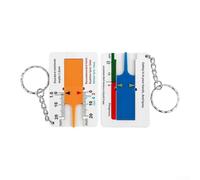Car Tire Depth Gauge for Measuring Tread Wear Using Sliding Probe Design and Dual Tone Visual Scale for Quick Decision Making (blue white)