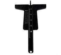 Car Tire Depth Measurement Gauge Lightweight and Portable Tool for Assessing Tread Wear (Black)