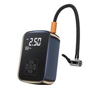 Car Tire Inflator - 12cm ABS 12V 150PSI Portable Air Compressor Mini Pump | Digital Gauge LED Light Device | Fast Inflation Auto Shutoff for Motorcycle Bicycle Scooter Ball Outdoor Travel
