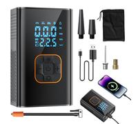 Car Tire Inflator - 150PSI Cordless Portable Automatic | Car Air Compressor Pump with Pressure Gauge - for Travel Road Trip Commuting Outdoor Bike Balls Inflatable Toys