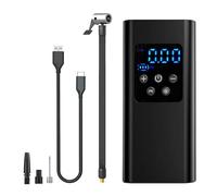 Car Tire Inflator Pump - Portable Air Pump, Digital Tyre Tool | Widely Use LCD Display Recharge Pump for Bicycle, Football, Auto Wheels, Compact Cordless Inflation for Car Use, Emergencies Road Kit