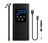 Car Tire Inflator Pump - Rechargeable Wireless Air Compressor, Portable Pressure Filling Equipment, Fast Automobile Inflation, LCD Display Wheel Monitoring Device | Vehicle Motorcycle Bicycle