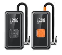 Car Tire Inflator - Rechargeable Digital Pressure Gauge Compressor, Cordless Electric Portable Inflation Machine, Rapid Sports Ball Floating Ring Filling Device System | Camping Outdoor Home Garage