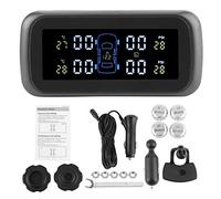 Car Tire Pressure Monitoring System Tire Pressure Monitoring Systems TPMS Wireless Tire Pressure Monitoring System LCD Display Monitor Car TPMS with 4 Sensors