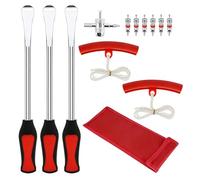 Car Tire Pry Bar Repair Tool, Heavy-Duty, Carbon Steel, Rim Protector Tire Changing Lever Tools, Motorcycle Bicycle Tires Changing Levers, Ergonomic Design, for Garages, Workshops, Roadside Repairs