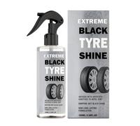 Car Tire Shine Spray - Wheel Gloss Restorer | 100ml Fast Acting Coating Mist, Protective Formula with Deep Black Finish, Automotive Care Accessory for Suv Sedan Truck Motorcycle Home Garage Workshop