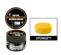 Car Tire Shines Coating Tyre Gloss Rubber Wheel Restorer Cream Pastes Polishing Brightener Car Detailing Tire Cleaner