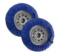 Car Tire Storage Bags, Waterproof Spare Tire Covers, With Adjustable Straps And Handles For Cars, Trucks, SUVs, Trailers, And RVs(Blue and Black)