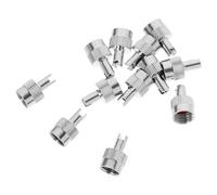Car Tire Valve Stem Caps Tool Key Caps 12pcs Silver Copper Universal