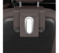 Car Tissue Box Hook for Porsche Cayenne S 2017-2025, Seat Back Tissue Holder Hanging, Headrest Napkin Paper Towel Organizer, Car Accessories,Brown