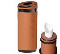 Car Tissue Cylinder Holder - Compact Car Tissue Storage, Travel Tissue Dispenser | Cartone Fabric Cutting Rack, Portable Tissue Organizer for Seeing, Orange, Se référer au descriptif, Refer to