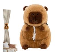 Car Tissue Holder | 1 x Cute Capybara Dispenser | 26 x 18 x 16 cm Decorative Hanging Accessory | Practical Interior Organisation, Fun Style, Use on the Vehicle Counter