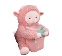 Car Tissue Holder, Cute Animal Shape Car Trash Can 2 in 1, Space Saving Car Box, Convenient Car Accessories for Storage, Organization, Automobile