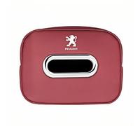 Car Tissue Holder for Peugeot Rifter/Traveller, Car Tissue Box, PU Leather Car Tissue Box Holder, Multifunctional Tissue Holder, Car Interior Accessories,Red