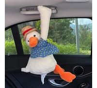 Car Tissue Holder, Plush Duck Butt Tissue Dispenser Car Boxes, Cute Cartoon Animals Shape Tissue Box Hanging Tissue Bag Paper Storage Box for Home Bathroom Bedroom Office Car(#2)