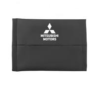 Car Tissue Holder, PU Leather Backseat Hanging Organizer, Durable Car Accessory for Mitsubishi Montero/Shogun 5 doors 2003 2004 2005 2006 Vehicle Interior, Car Clip Tissue Box,Black