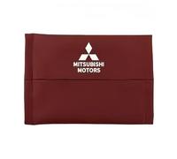 Car Tissue Holder, PU Leather Backseat Hanging Organizer, Durable Car Accessory for Mitsubishi Montero 3 doors 2006 2007 2008 2009 Vehicle Interior, Car Clip Tissue Box,Red