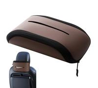 Car Tissue Holder Soft PU Leather Cover for Wipes, Napkin Holder Holder Interior Accessories for Center Console, Armrest, Sunshade and Rear
