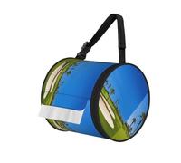 Car Tissue Holder With Facial Tissues,Cute Golf Course By The Sea Cylinder Tissue Holder For Car Cup Holder,Refill Cylinder Tissues For Travel Bathroom Home