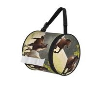 Car Tissue Holder With Facial Tissues,Cute Various Kinds Of Horses Cylinder Tissue Holder For Car Cup Holder,Refill Cylinder Tissues For Travel Bathroom Home