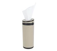 Car Tissue Holders, Car Cup Holder Tissues Tube Diameter 2.75'' PU Leather Cylinder Tissue Box for Car Bathroom Office Use