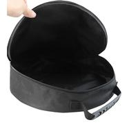 Car Tool Storage Organizer - Car Battery Starter Cable Bag Made of Waterproof 600D Oxford Fabric | Fire Retardant Extension Bag F Tube Carry Bag, Black, round, Please refer to description