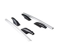 Car Top Luggage Modification Aluminum Alloy Perforated Roof On Both Sides Of The Luggage Rack Decorative Only For Decoration Car Roof Rack(White)