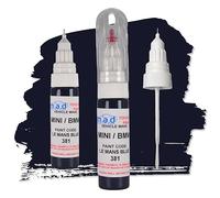 Car Touch Up Paint Compatible with BMW LE MANS BLUE 381 METALLIC 1 3 5 7 8 SERIES X3 X5 X6 I3-20ml Precision Scratch Repair Kit with Needle & Brush - UK Mixed Automotive Paint Pen (JUST PAINT)