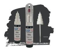 Car Touch Up Paint Compatible with RAL 7016 ANTHRACITE GREY - 20ml Precision Scratch Repair Kit with Needle & Brush - UK Mixed Automotive Paint Pen for Exact Colour Match (JUST PAINT)