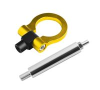 Car Tow Cap For Chevrolet For Camaro 2016+ Aluminum Car Trailer Towing Hook Hooks Rear Trailer Ring Towing Hook Front Bumper Traction Hook(Gold)