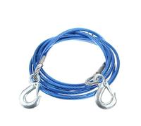 Car Tow Rope Steel Wire Ropd Traction Roping Trailer Pulls With Hooks Emergency Tools Strong Bearing Capacity(5M 7T)