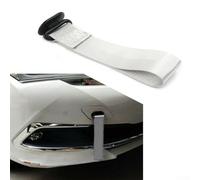 Car Tow Strap for General Vehicle Towing with Rally Hook, 245mm x 50mm Nylon Bumper Attachment Belt fit for Front and Rear Bumpers(Grey)