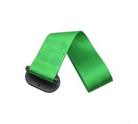 Car Tow Strap with Rally Hook and Double Stitch Nylon Belt Rope for RearFront Bumper, Strong and Reliable for Vehicle Assistance (Green)