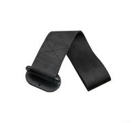 Car Tow Strap with Rally Hook and Double Stitch Nylon for Reliable Rear and Front Bumper Towing on Various Vehicle Types (Black)