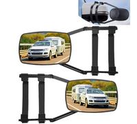 Car Towing Mirror, Caravan Exterior Mirrors Extra Universal Mirror for Trucks, Cars, Vans, Caravans, 2 Loops