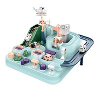 Car Track, Car Adventure Toys Race Track ABS City Rescue Playsets with 4 Mini Cars Preschool Educational Games for 3+ Year Old Boys Girls, Race