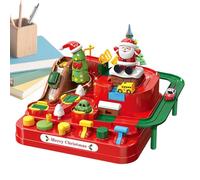 Car Track for Ramp Game with Sliding Train, Dinosaur Track Toy Christmas Adventure Theme | for Boys Girls Birthday Home School Floor Playroom
