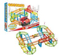 Car Track Toy - Racing Ramp Playset for Early Learning, Creative Activity with Multi Level Tracks & Fun Vehicle Play for Boys, Children Parties, Holiday and Everyday Playtime, 21.26x11.81 inches